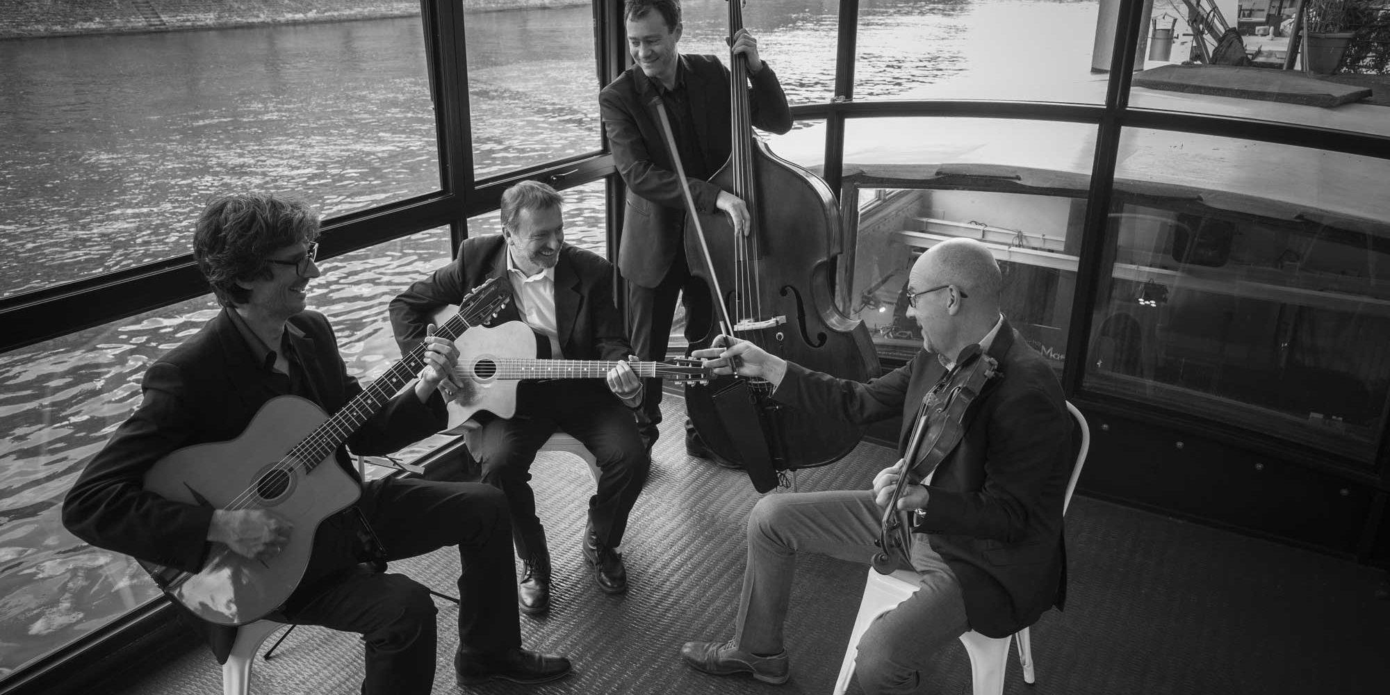 quartet de jazz manouche groupe de jazz mariage rhone alpes. Gypsy swing pour cocktail de mariage